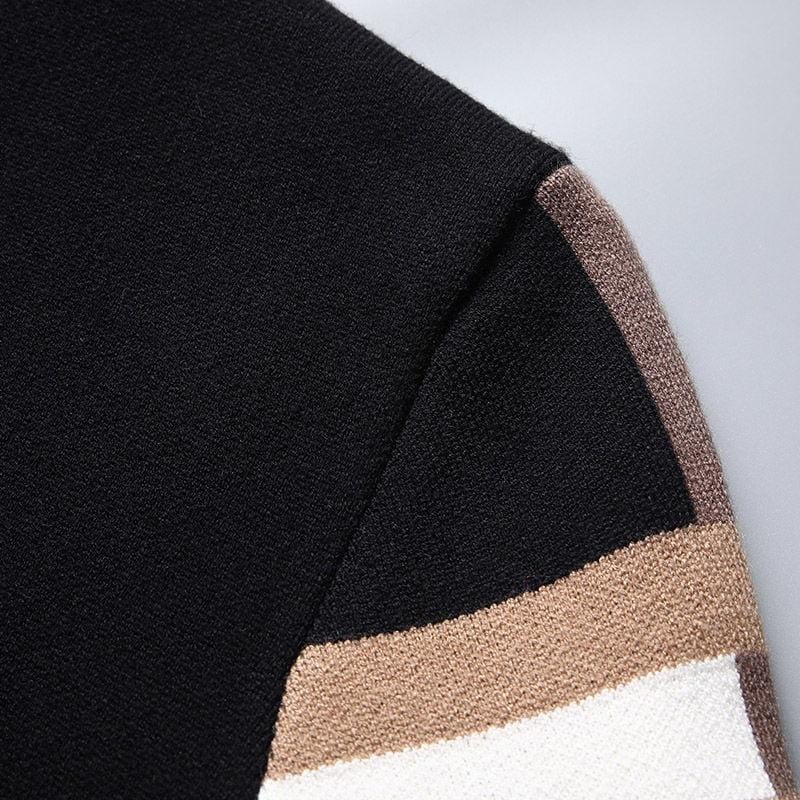 Rozpinany męski sweter w kratę-Bossino