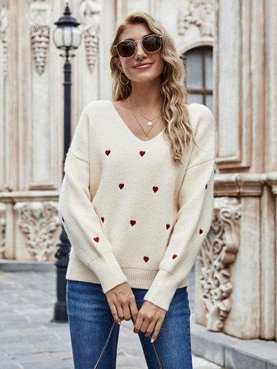 Sweter damski w ozdobny wzór-Bossino