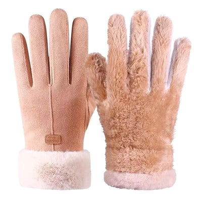 Zamszowe rękawice zimowe-Bossino