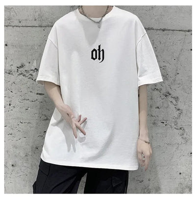 T-shirt męski oversized "oh"