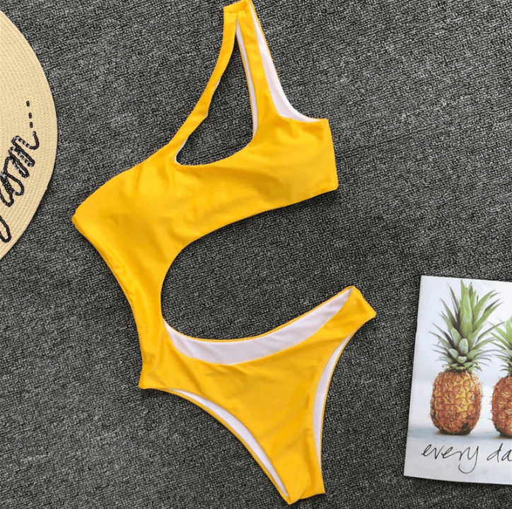 Asymetryczny strój kąpielowy monokini-Bossino
