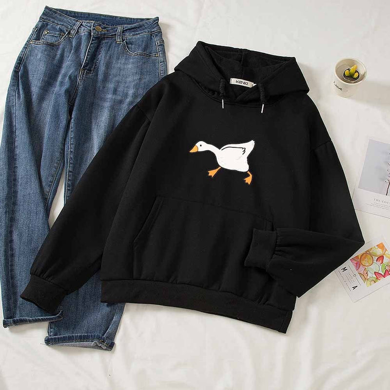 Bluza damska z motywem kaczki-Bossino