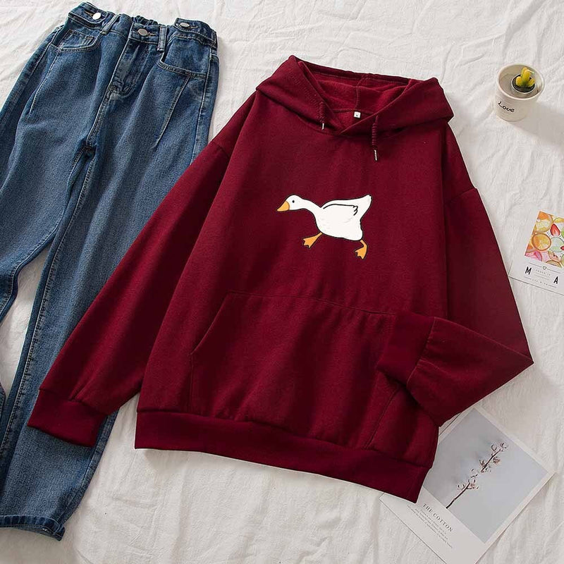 Bluza damska z motywem kaczki-Bossino