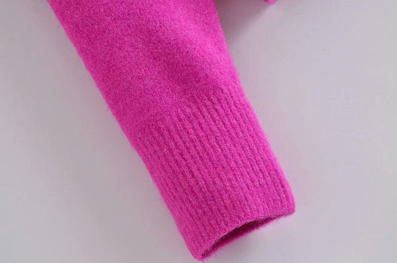 Damski sweter z dekoltem w literę V-Bossino