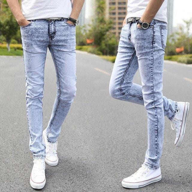 Dopasowane męskie jeansy-Bossino