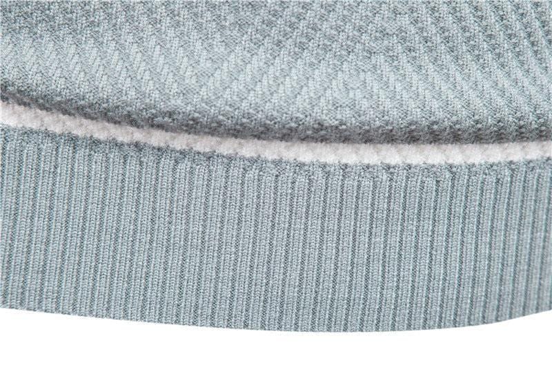 Dopasowany męski sweter w paski-Bossino