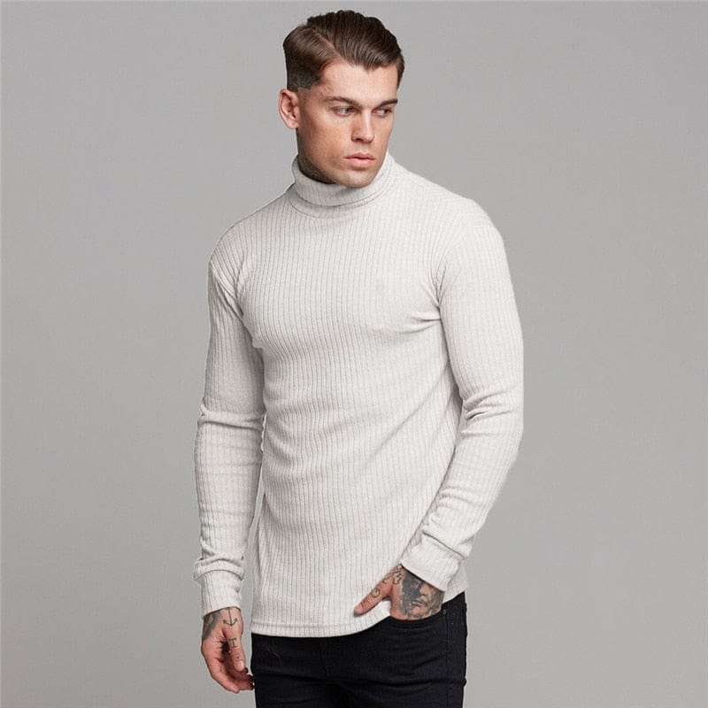 Dopasowany sweter męski-Bossino