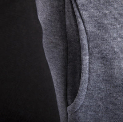 Dwukolorowa bluza męska z bocznym zapięciem-Bossino
