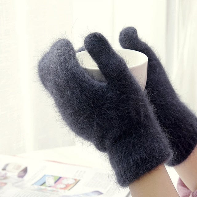Futrzane rękawiczki z jednym palcem-Bossino