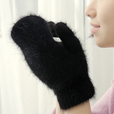 Futrzane rękawiczki z jednym palcem-Bossino