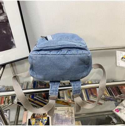 Jeansowy plecak damski-Bossino
