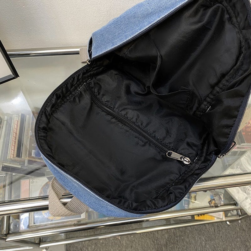 Jeansowy plecak damski-Bossino