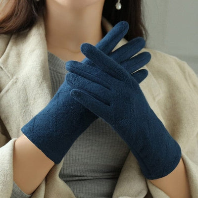Jednolite damskie rękawiczki-Bossino
