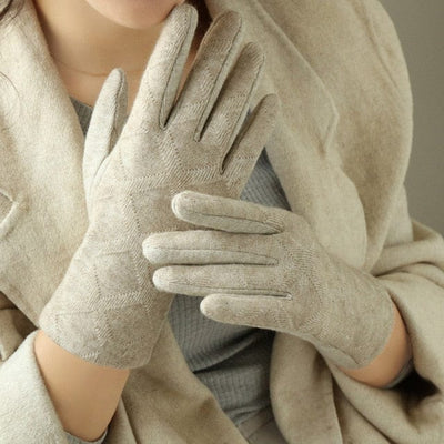 Jednolite damskie rękawiczki-Bossino