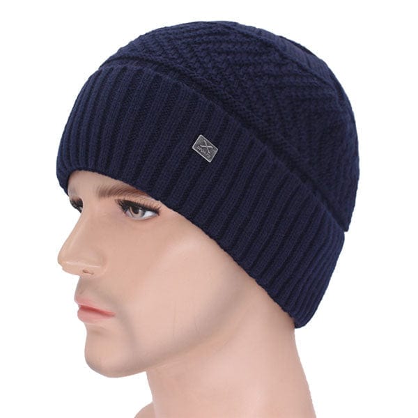 Klasyczna czapka męska na zimę-Bossino