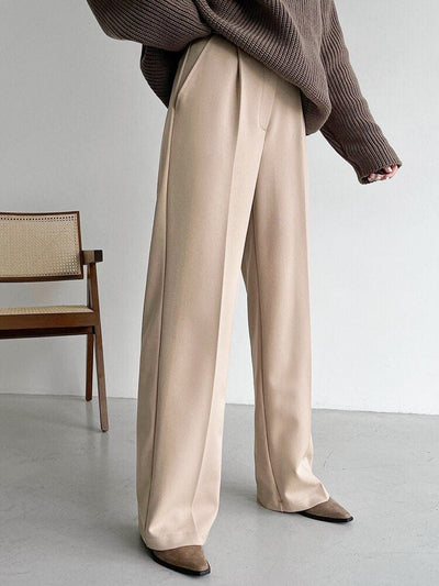 Klasyczne spodnie damskie materiałowe-Bossino