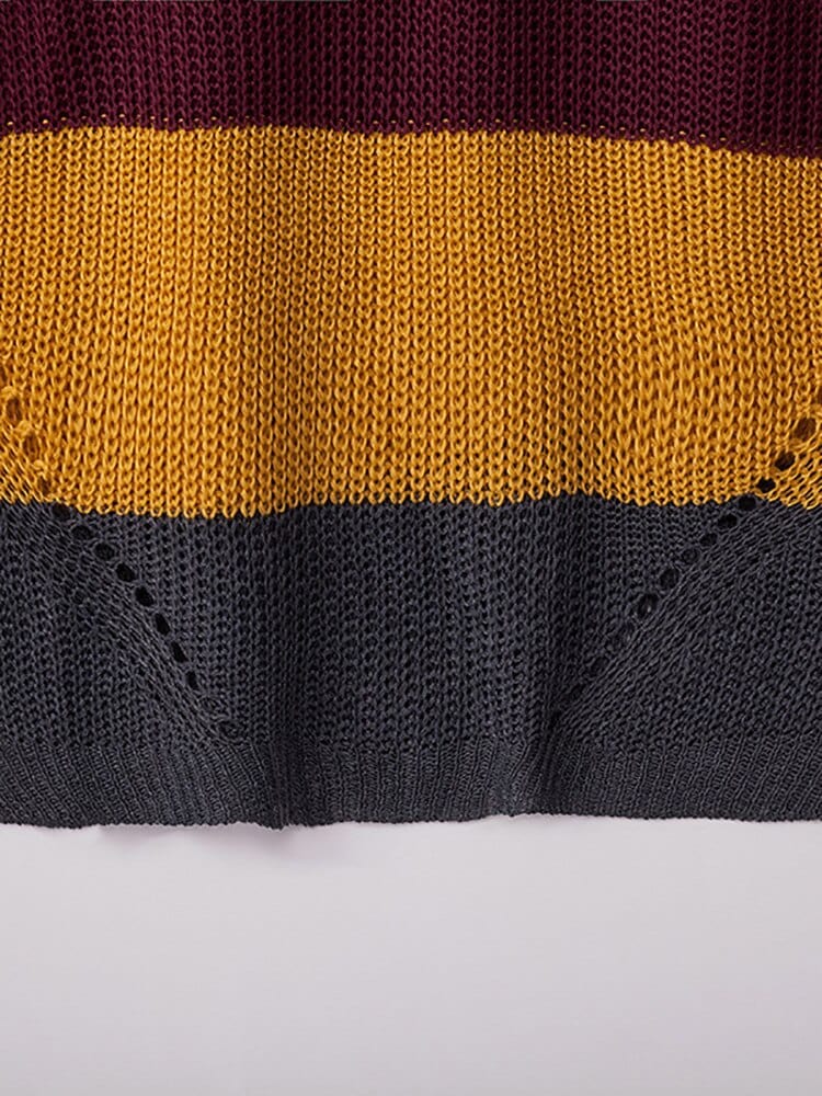 Kolorowy sweter damski-Bossino