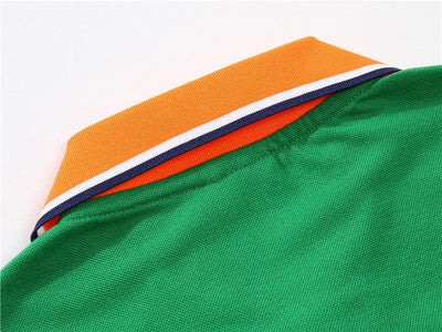 Męska koszulka polo z kolorowym kołnierzykiem-Bossino