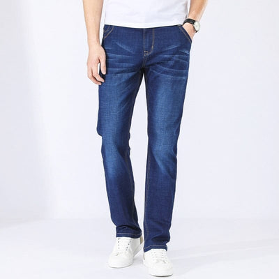 Męskie jeansy z prostą nogawką-Bossino