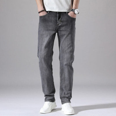 Męskie jeansy z prostą nogawką-Bossino