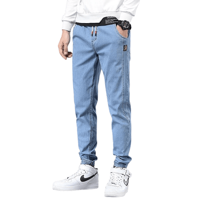 Męskie jeansy ze ściągaczami-Bossino