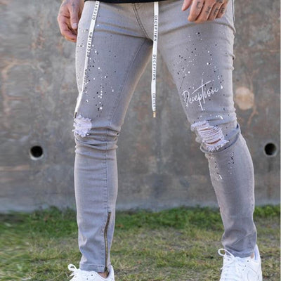 Męskie spodnie z napisem-Bossino