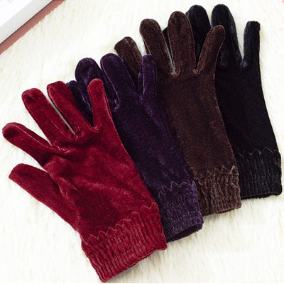 Połyskujące rękawiczki dla kobiet-Bossino