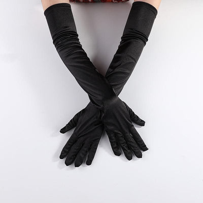 Satynowe rękawiczki w stylu retro-Bossino