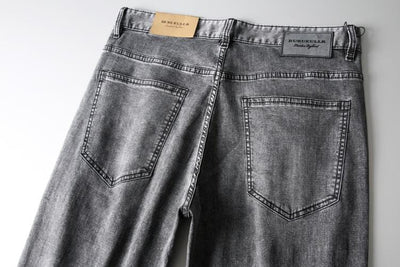 Szare męskie jeansy-Bossino