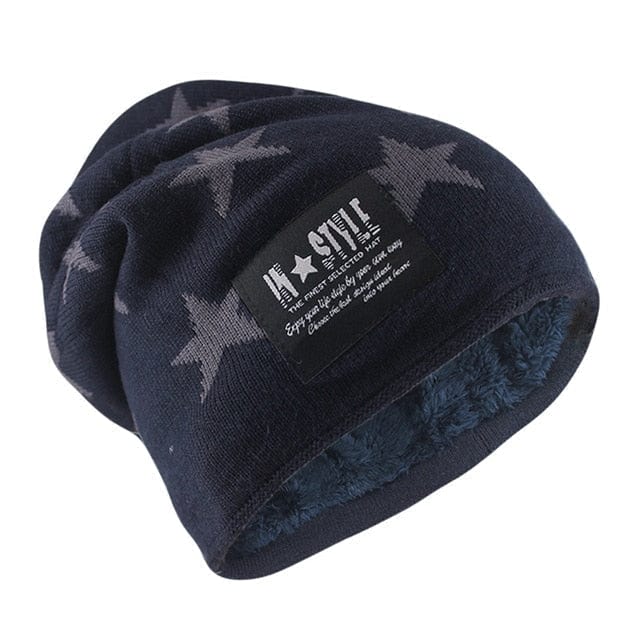 Zimowa czapka w gwiazdy-Bossino