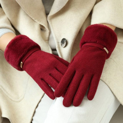 Zimowe rękawiczki damskie-Bossino